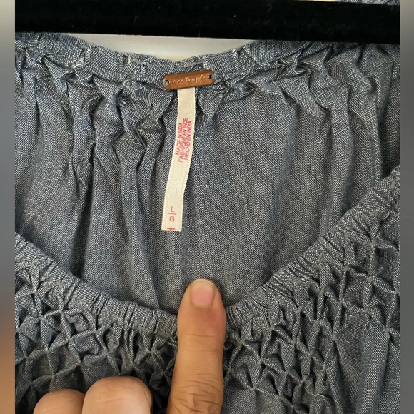 Free People Amelie Mini Denim Dress - Picture 5 of 5